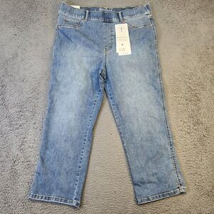 Gloria Vanderbilt Jeans Womens 16 Shape Effect High-Rise Capri Smoothing Panel D
